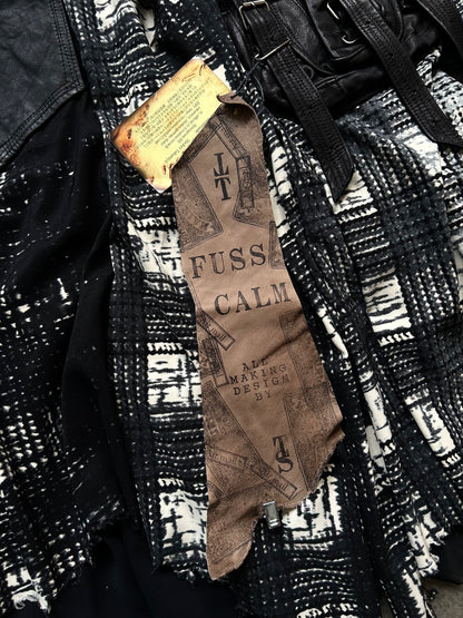 stylish patchwork long coat by TT