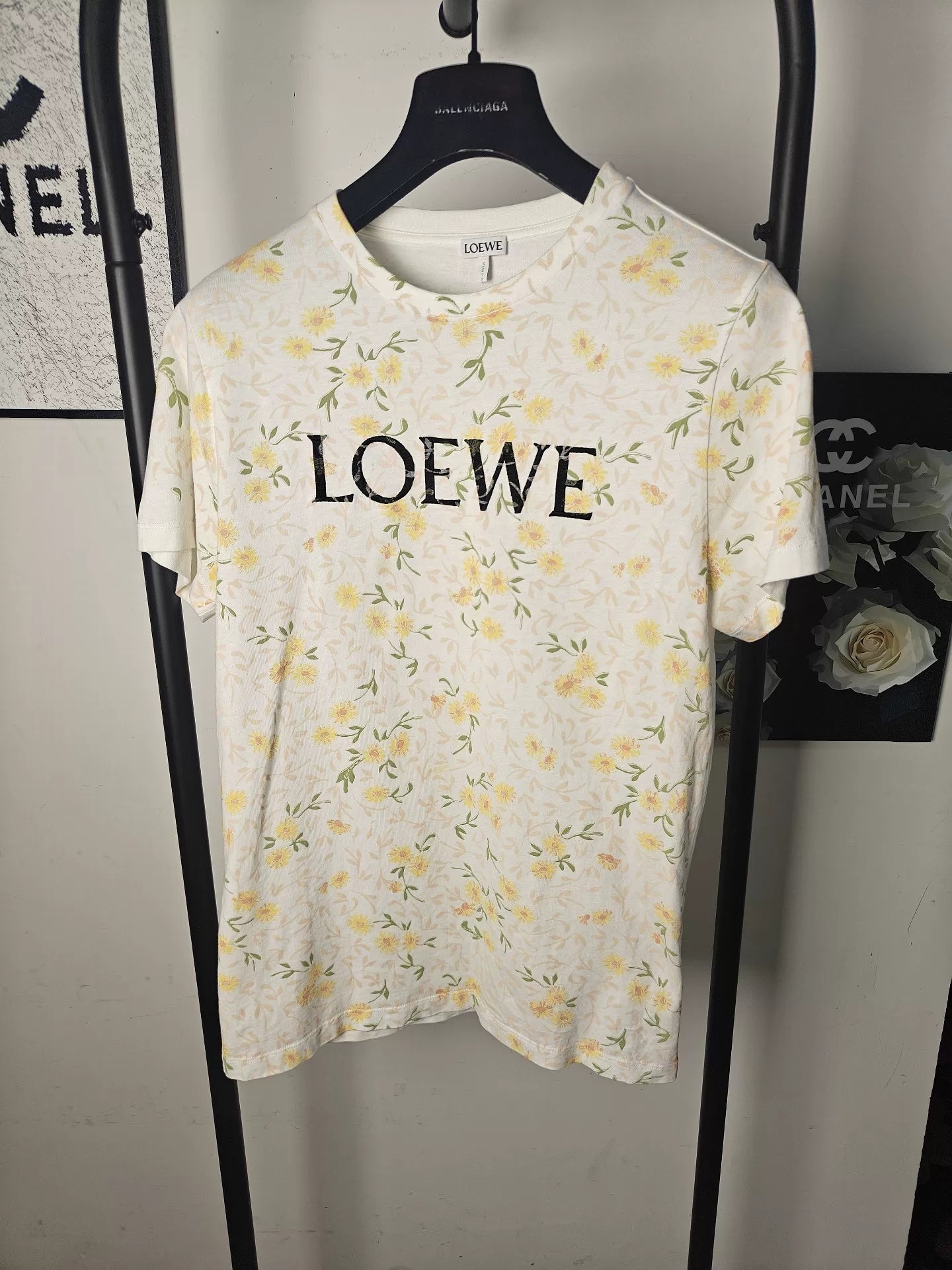 Loewe Embroidered Logo Short Sleeve T-Shirt