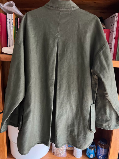 porter classic moleskin olive green work coat