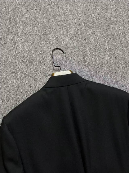 Dior Black Double-Breasted Suit Jacket