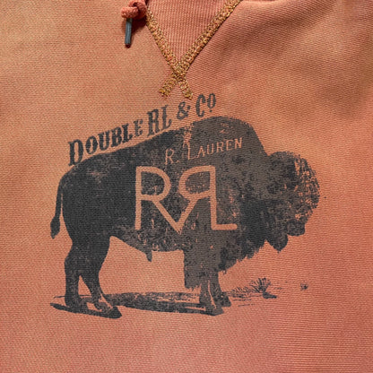 rrl water-washed buffalo sweatshirt by ralph lauren
