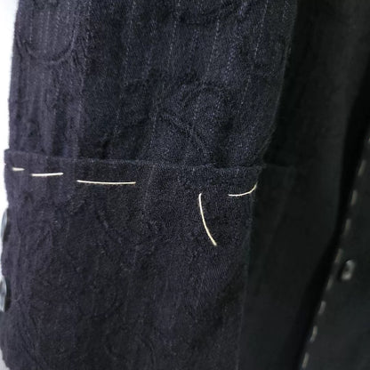 Yohji Yamamoto 1998 Floral Vine Topstitch Coat