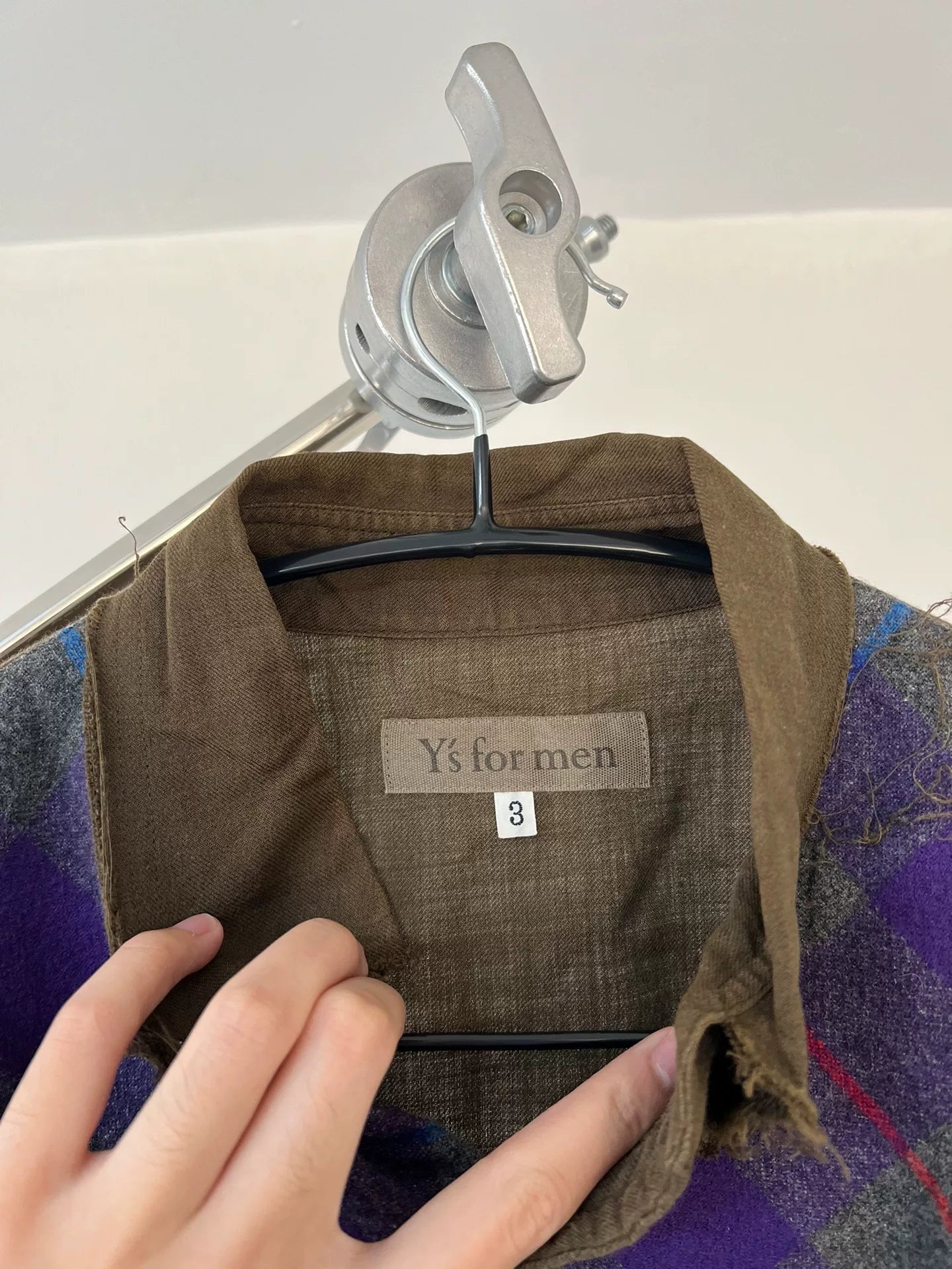 Yohji Yamamoto Wool Blend Shirt with Fringe