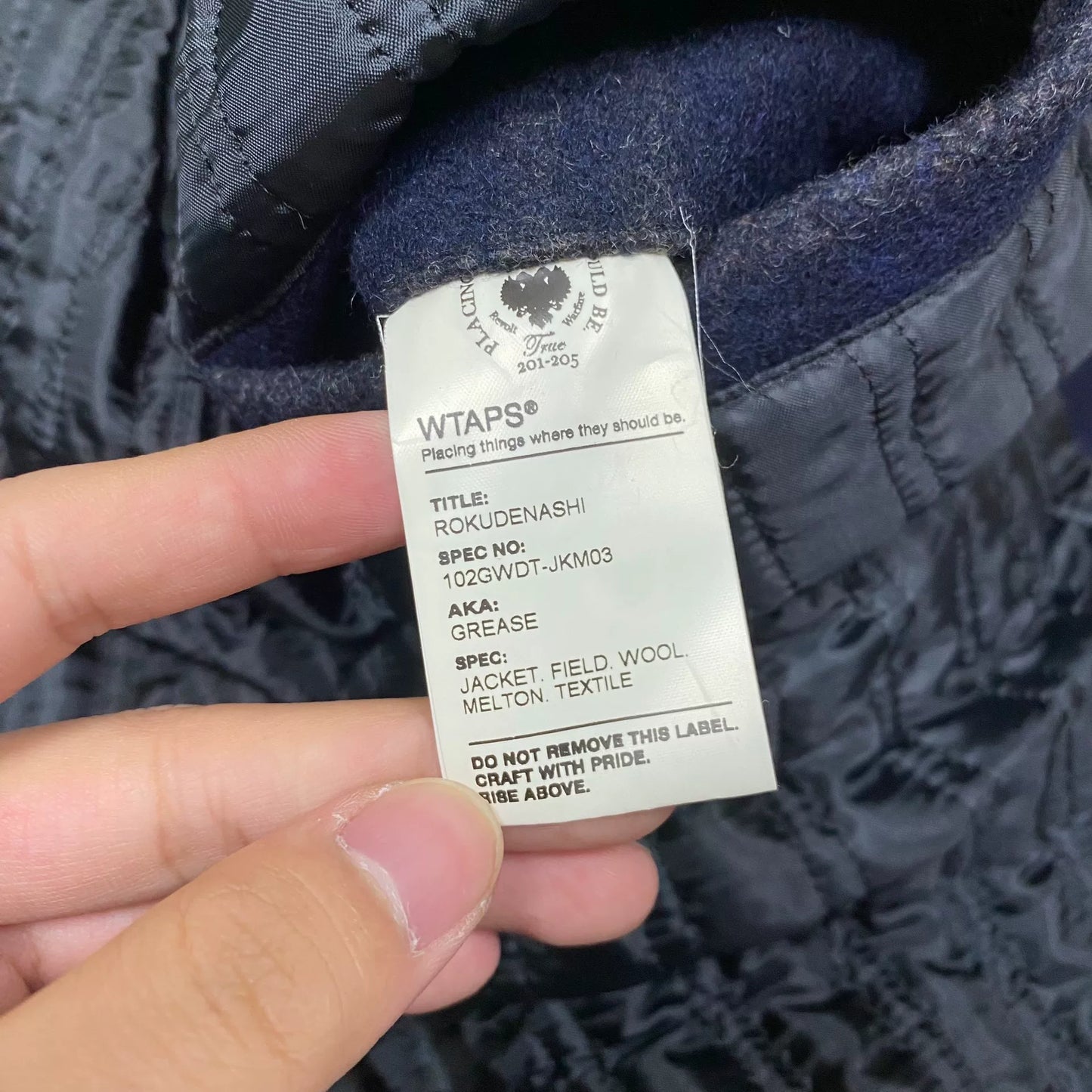 WTAPS 10AW Grease Plaid Jacket