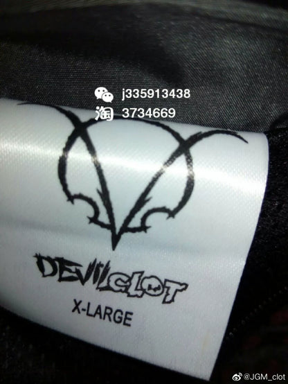 DEVILCLOT Red Polka Dot Jacket XL