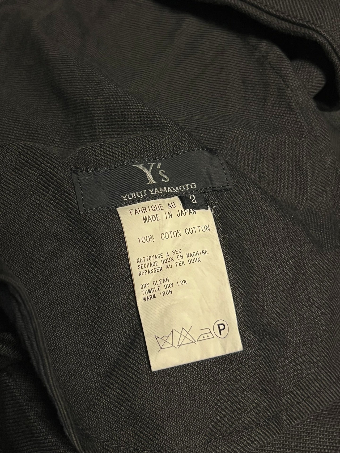 rare yohji yamamoto washed coat