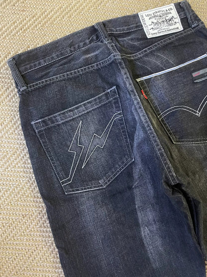 levis fenom heavy washed denim pants