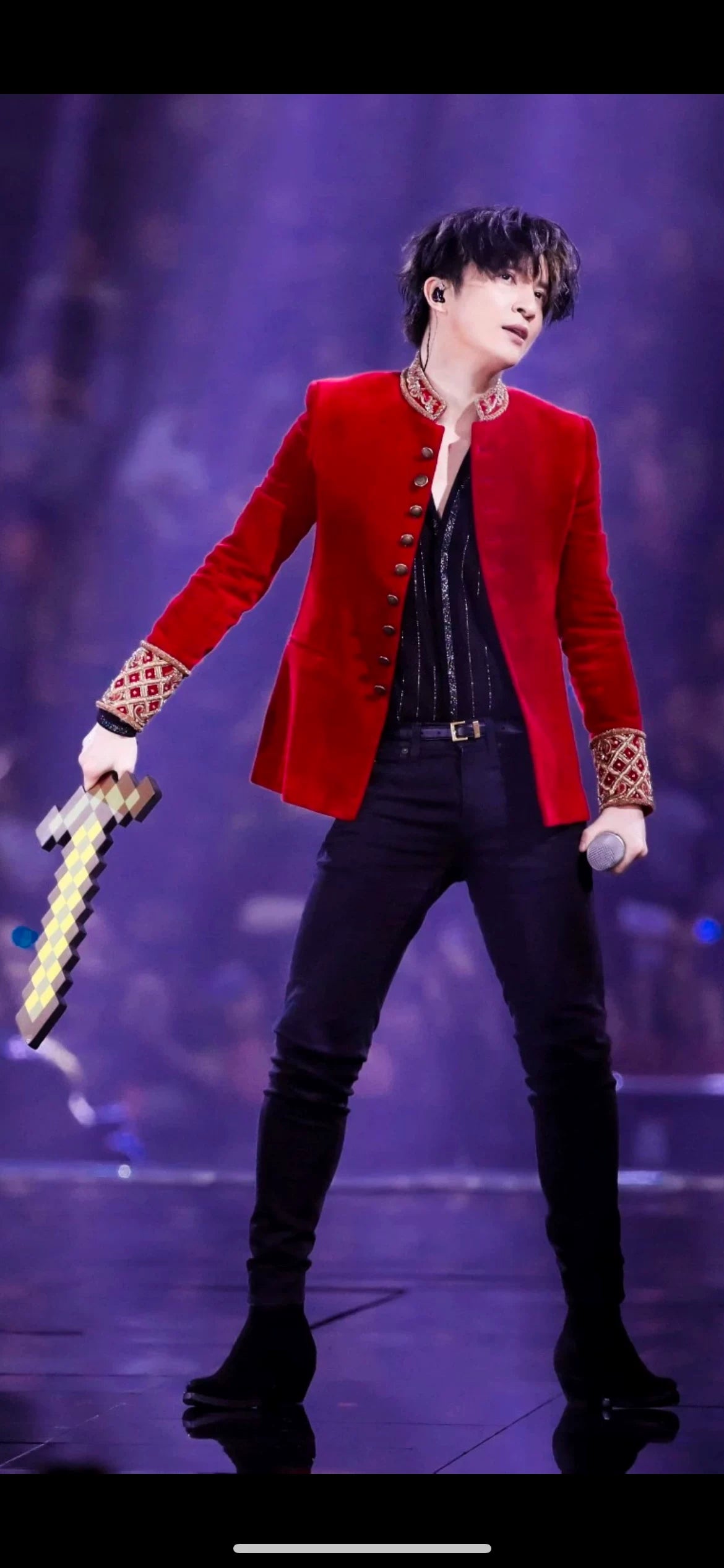 Saint Laurent 2018 Velvet Embroidered Blazer