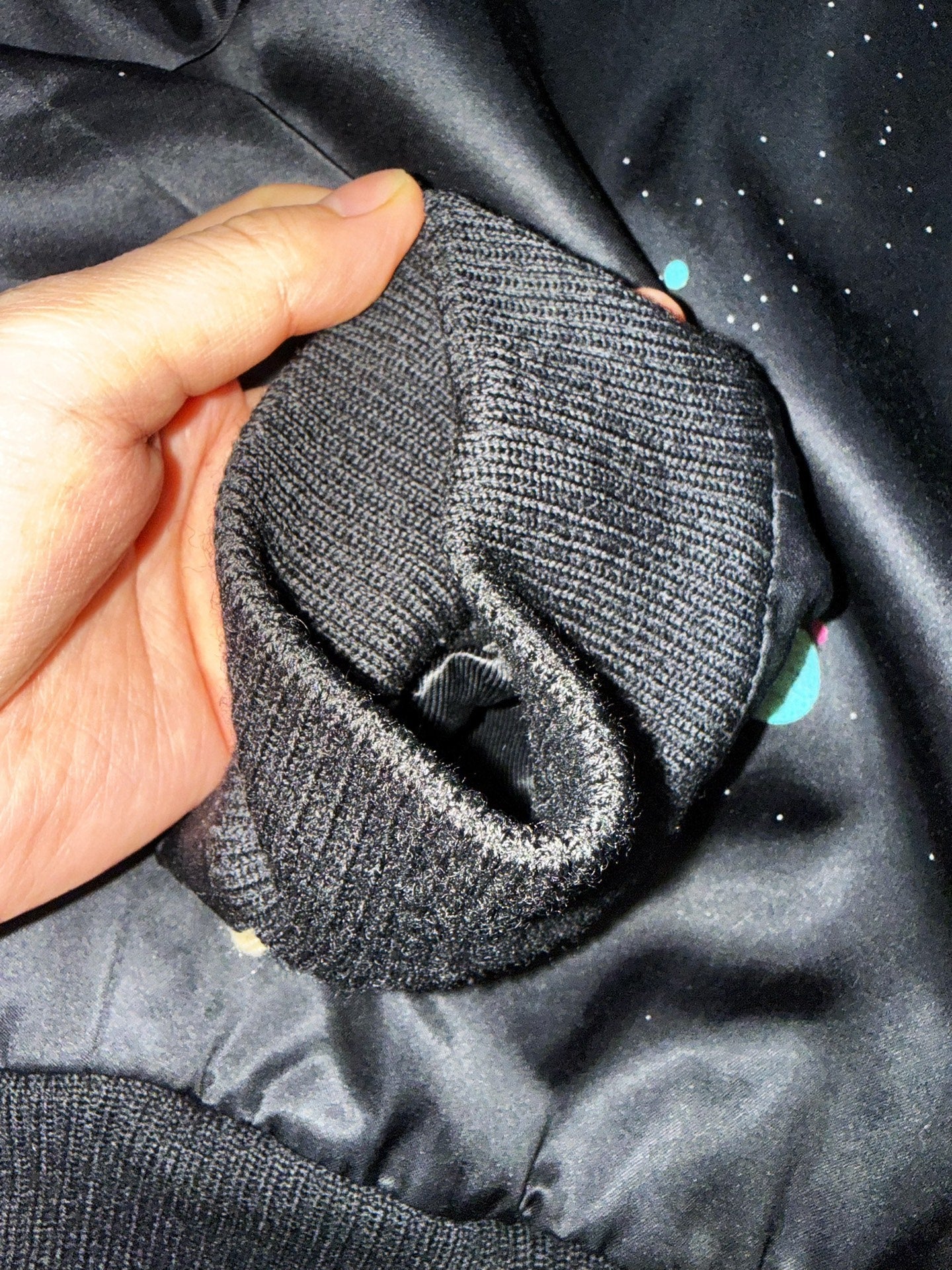 Saint Laurent Black Baseball Jacket
