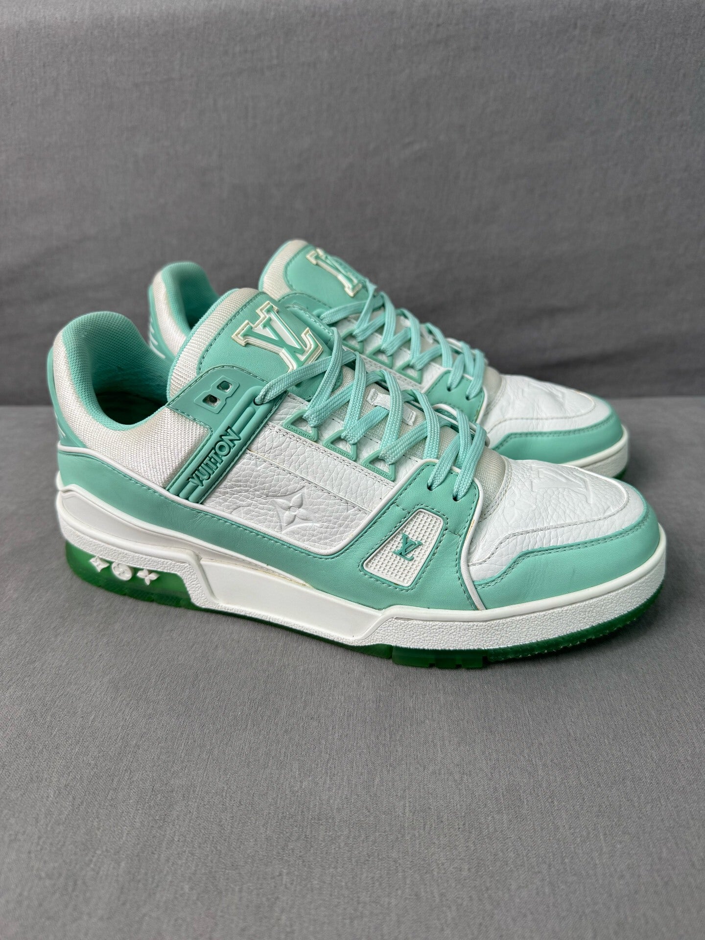 Louis Vuitton Trainer Tiffany Green Size 41