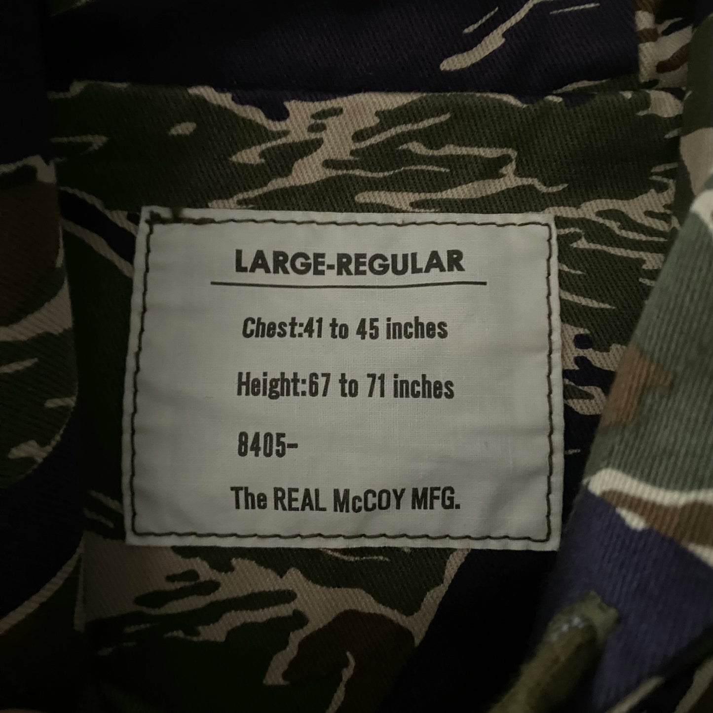 The Real McCoy's Tiger Stripe Canvas Jacket