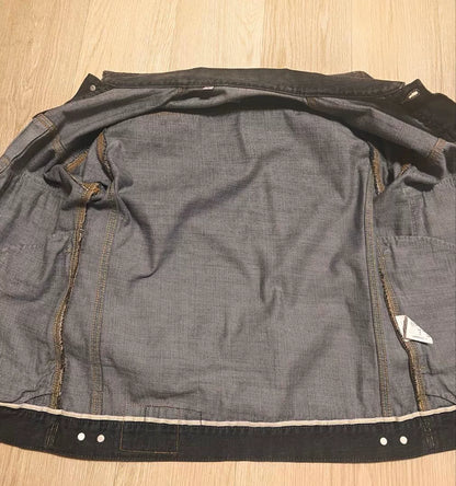 VISVIM Black Gray Classic Denim Jacket