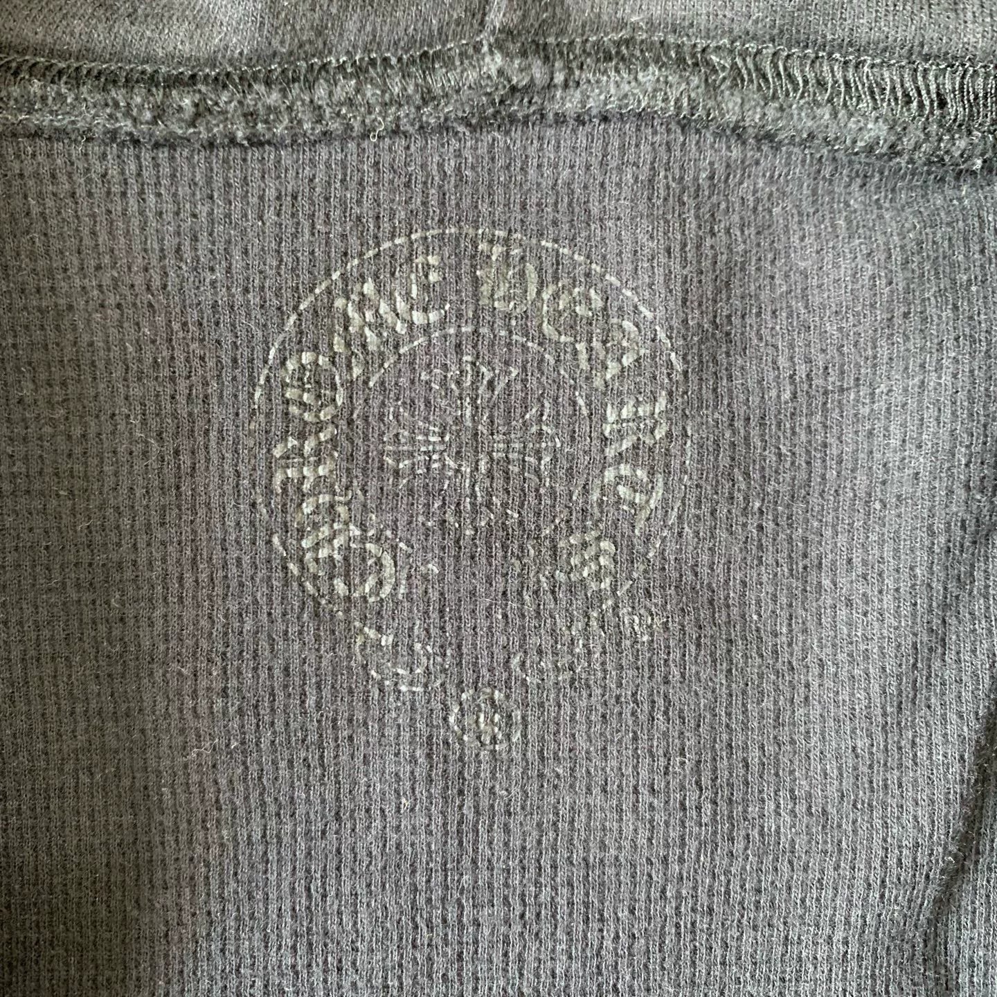 chrome hearts black zip-up hoodie with logo