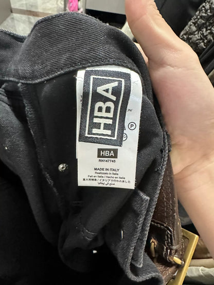 oversized black denim pants by hood by air