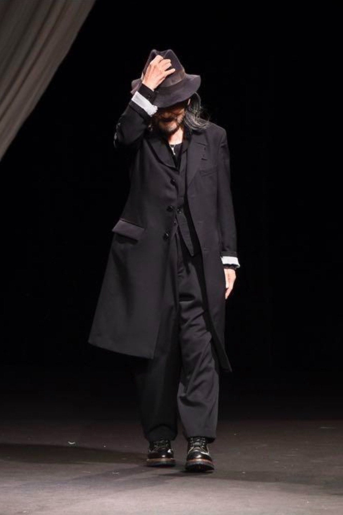 Yohji Yamamoto 18SS Pleated Dr.Jkt Coat