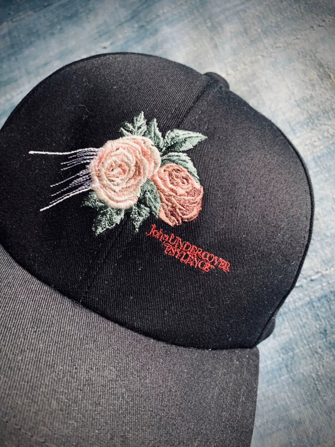Undercover Flower Embroidery Cap