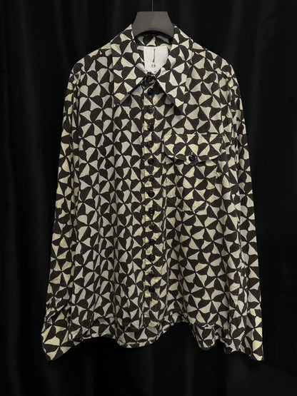 limited edition black and white hand-drawn shirt