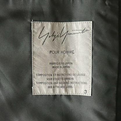 Yohji Yamamoto Black Wool Suit Jacket