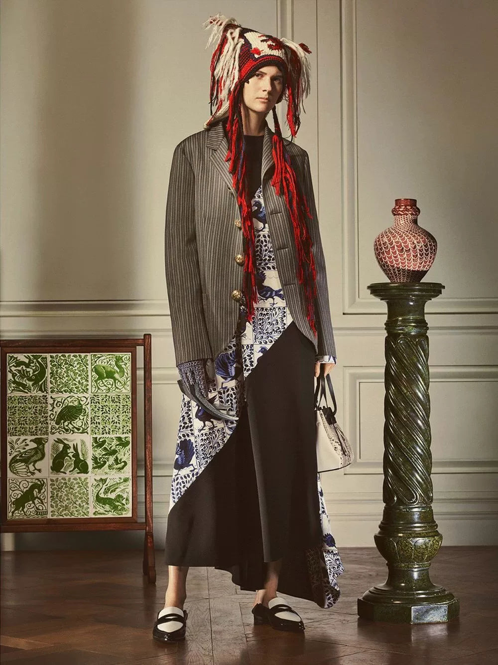 LOEWE Gray Wool Casual Blazer