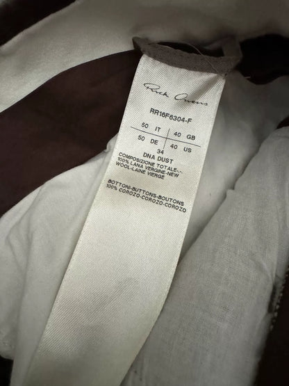 Rick Owens Workwear Wool Pants
