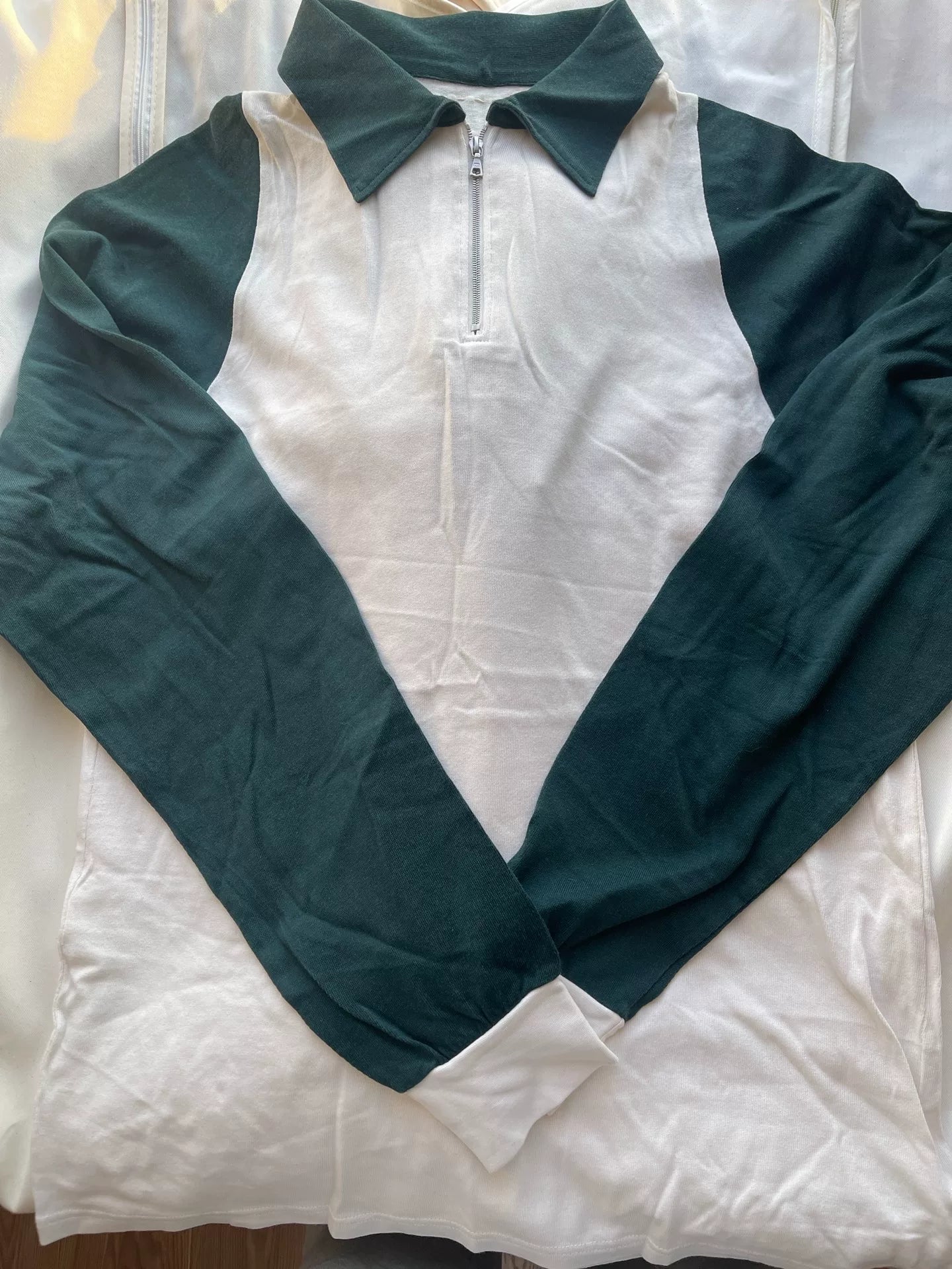 visvim Colorblock Long-Sleeve Zip Polo