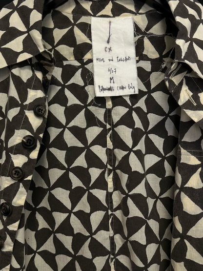 limited edition black and white hand-drawn shirt