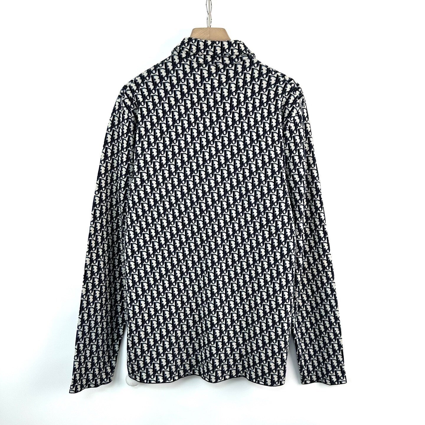 Dior Black White Knit All-over Print Shirt