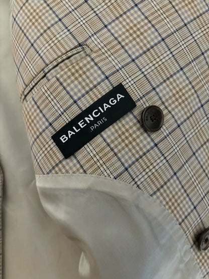 Balenciaga 2017SS Boxy Plaid Suit Set