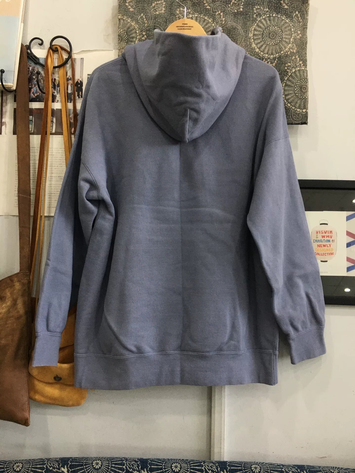 visvim 17aw jumbo hoodie in blue