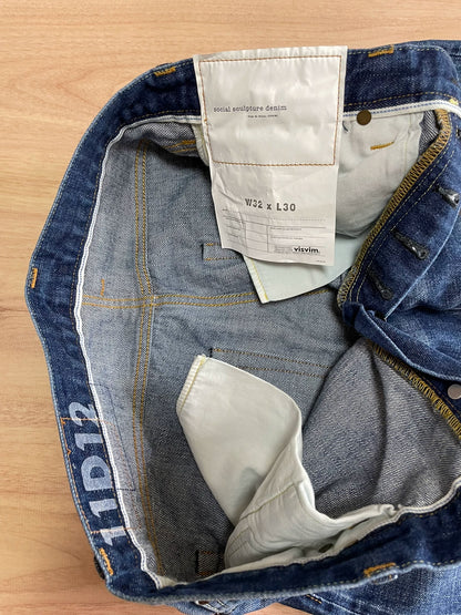 VISVIM SOCIAL SCULPTURE DAMAGED-12 Washed Jeans