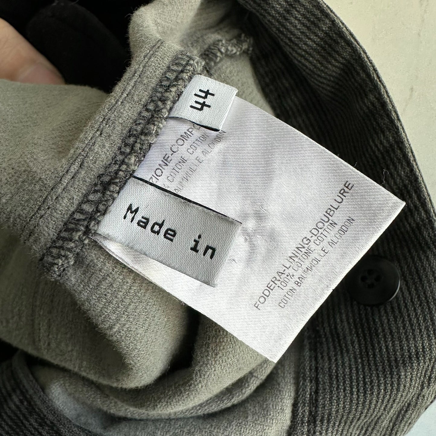 balenciaga washed cargo pocket trousers size 44