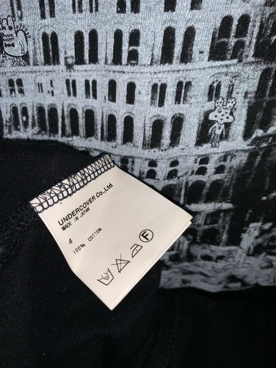 Undercover 05SS Castle Monster Print Tee