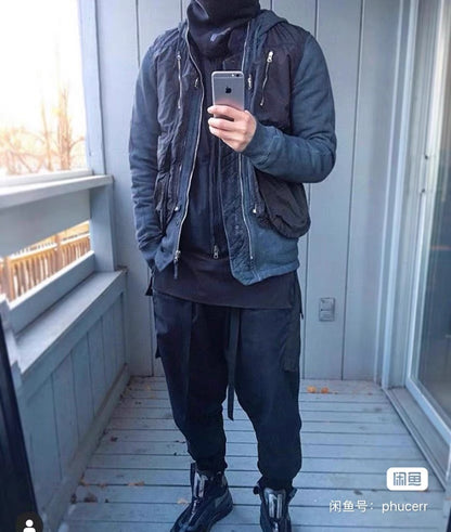 stone island shadow project hooded vest set