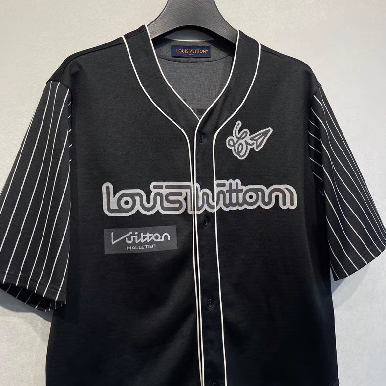 Louis vuitton SS23 strip baseball tee Size L