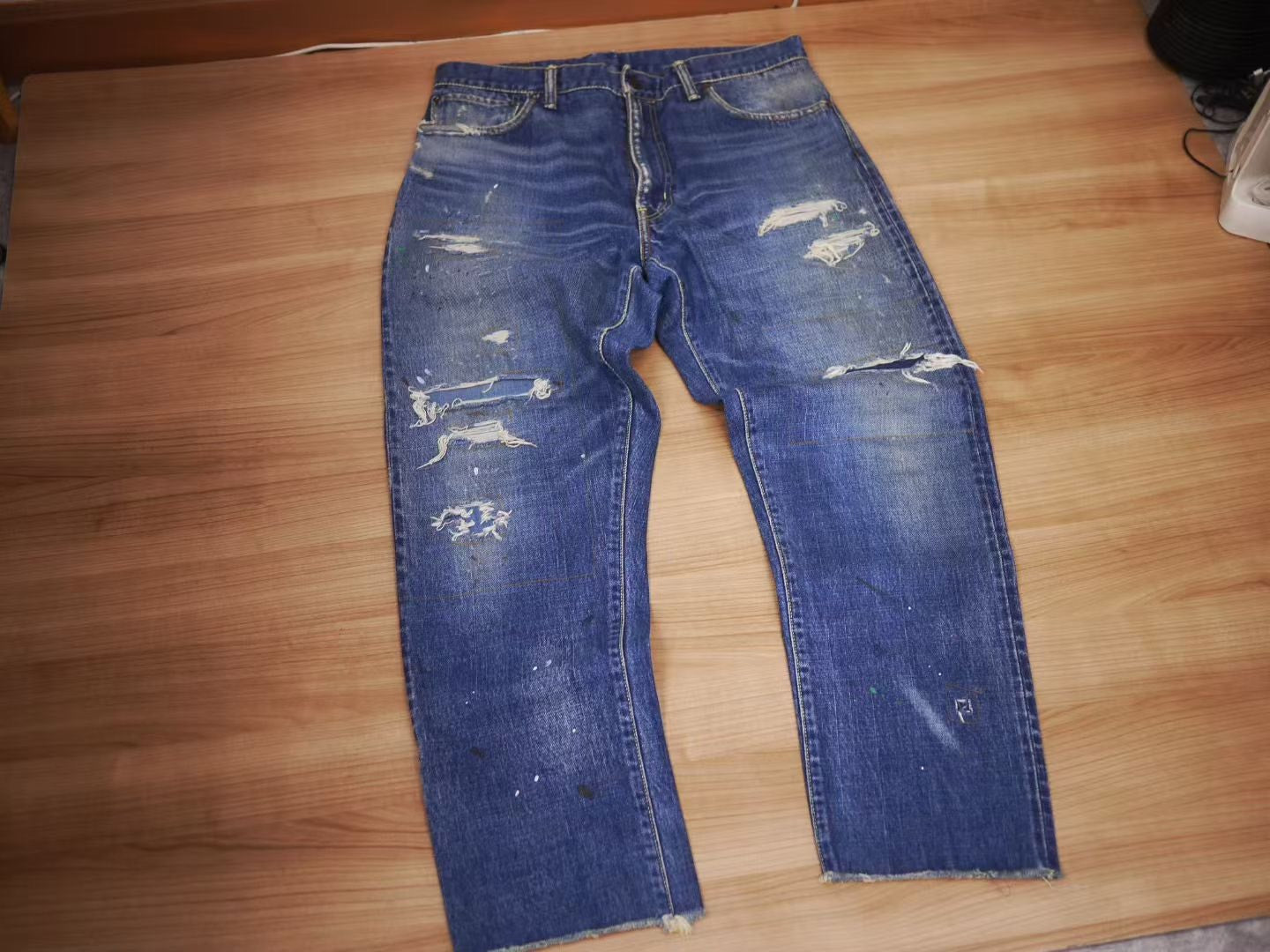 VISVIM 18SS JOURNEYMAN PANTS TACKED CRASH