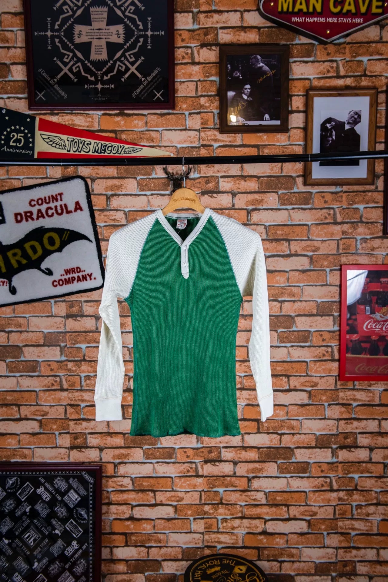 Freewheelers V-Neck Waffle Knit