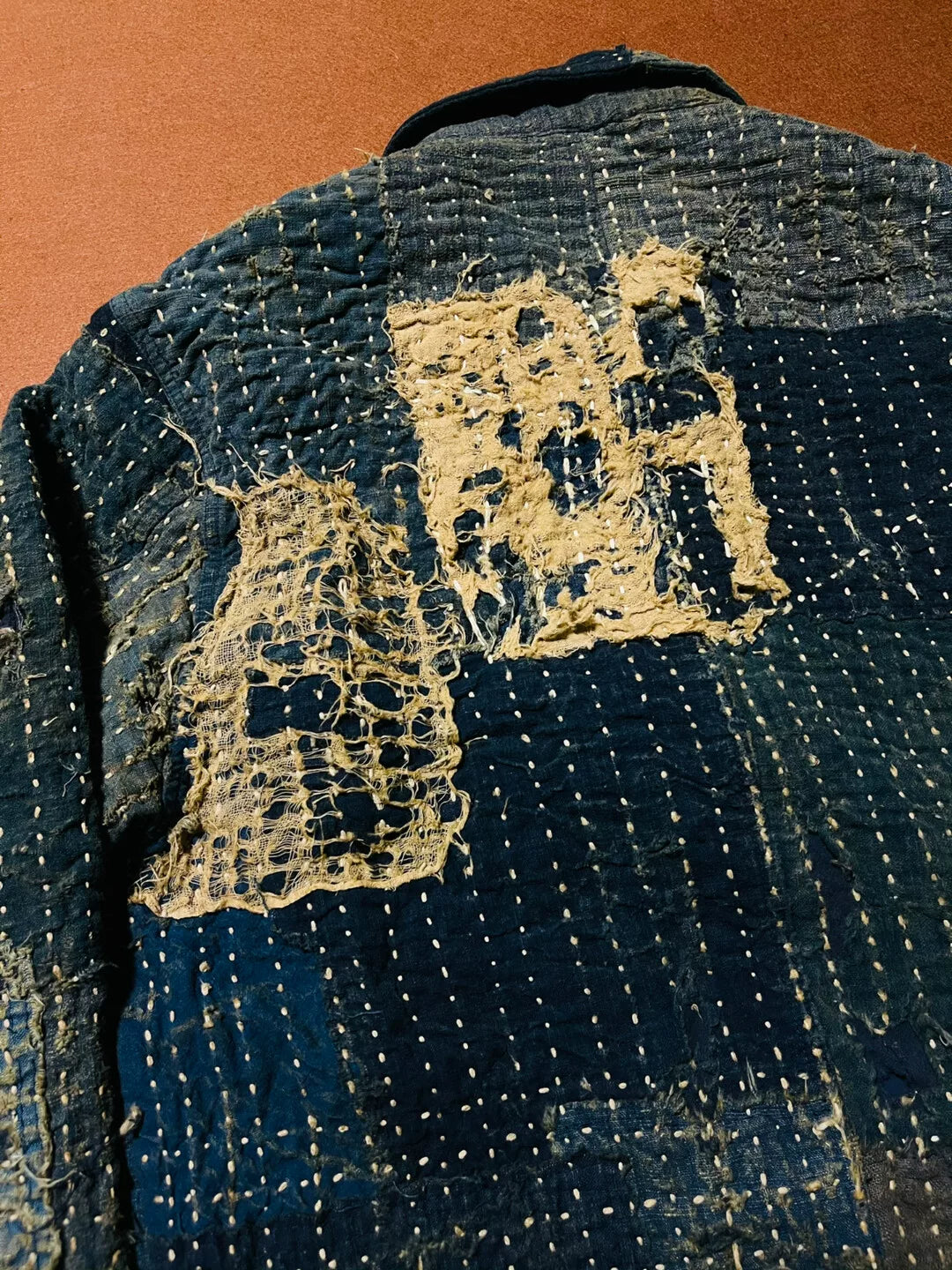 boro kofu custom patchwork denim coat