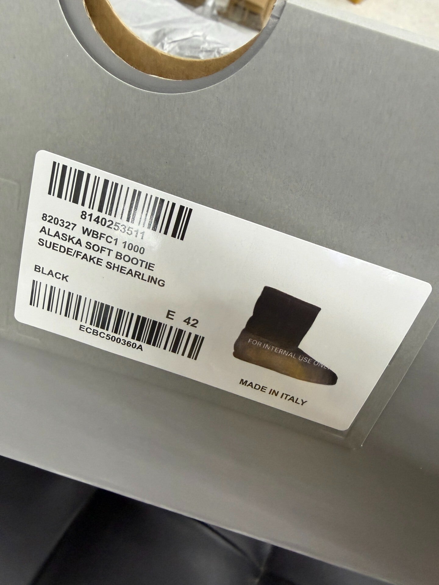 Balenciaga Black Snow Boots Size 42