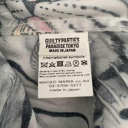 Wacko Maria White Tiger Hawaiian Shirt