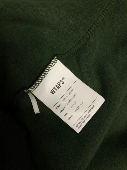 wtaps green pullover sweatshirt with text
