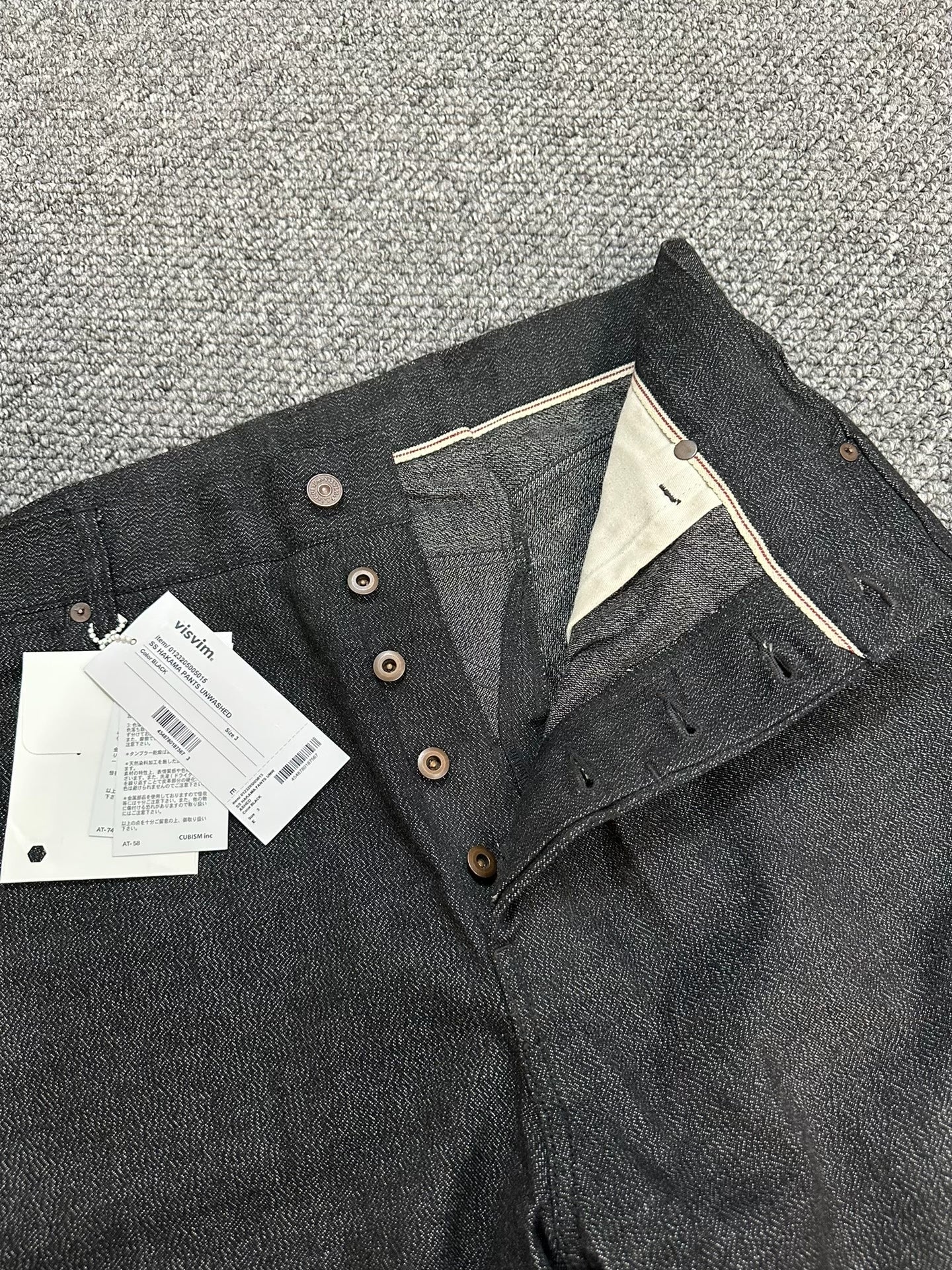 visvim hakama jeans black