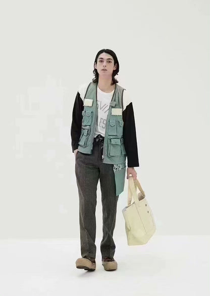 visvim 21SS Travailler Braces Herringbone Pants