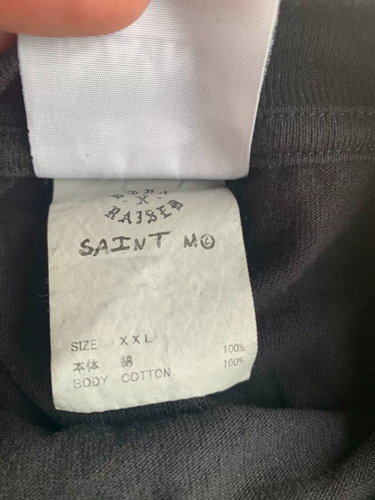 saint michael long sleeve t-shirt in black