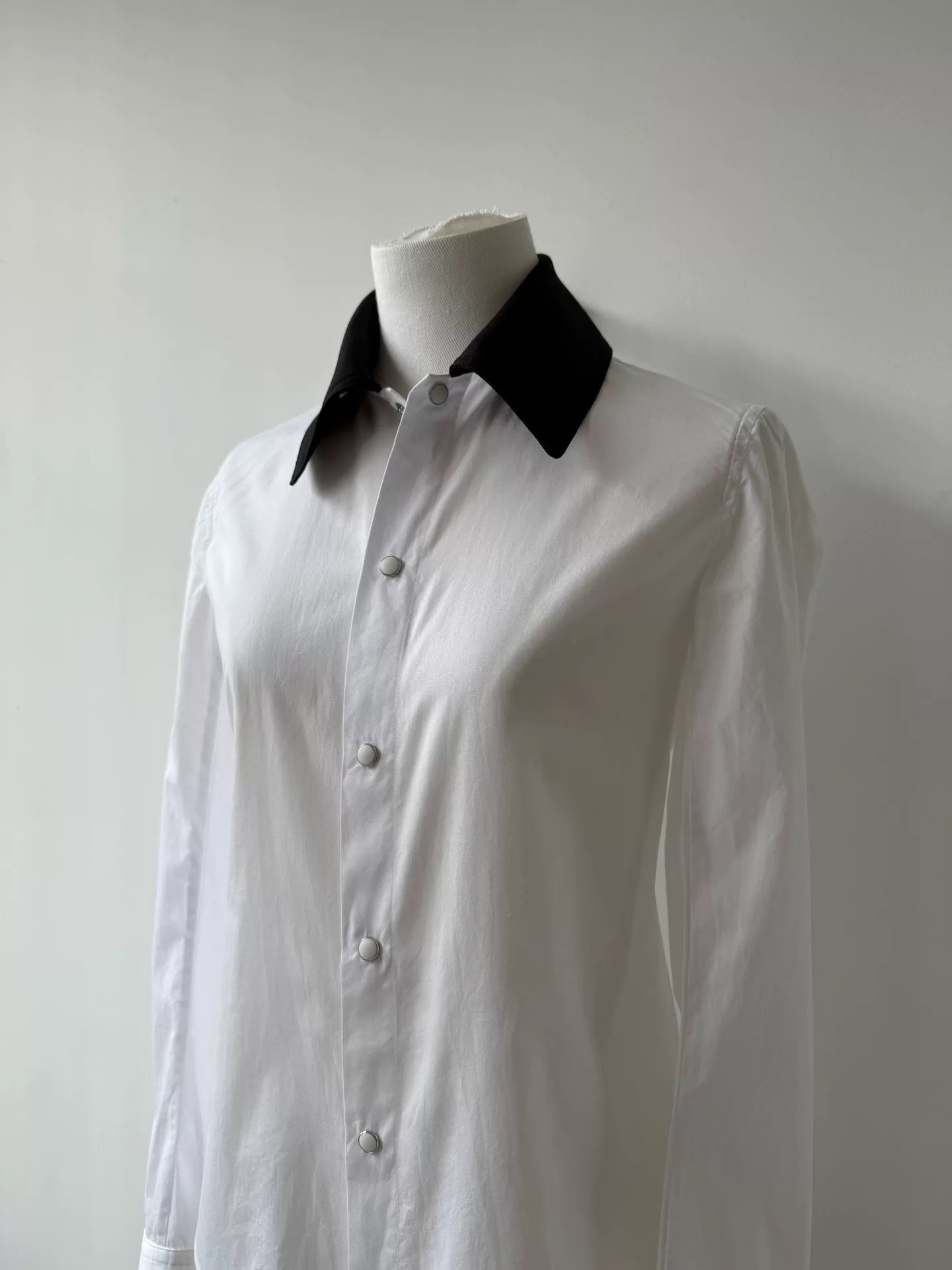 Yohji Yamamoto Y's White Button-Up Shirt