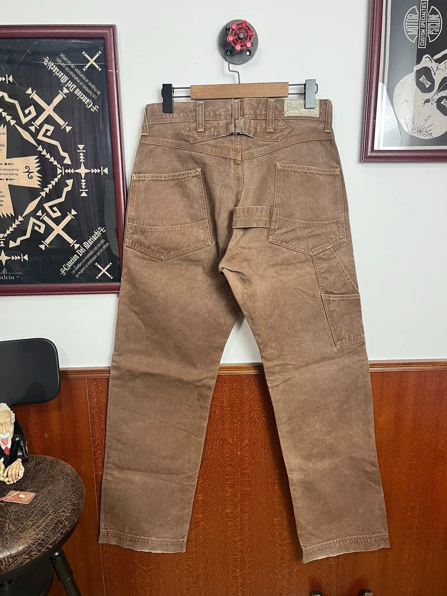 Freewheelers Bootleggers Skull Work Pants