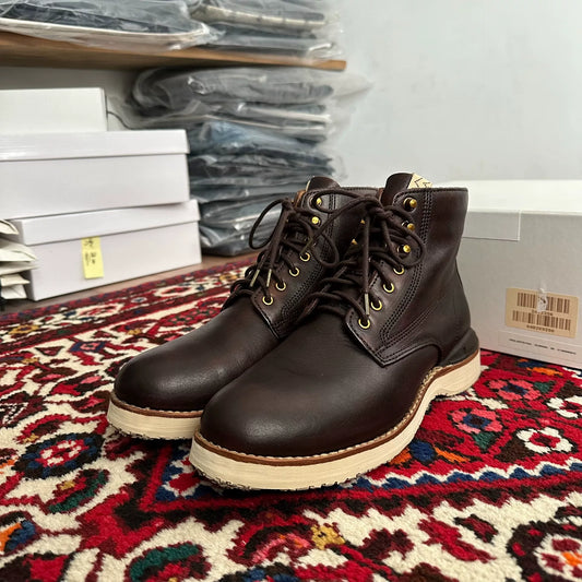 visvim virgil boots in dark brown