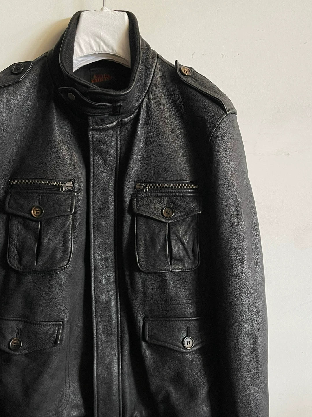 Jean Paul Gaultier Goat Leather Military Jacket