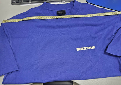 Balenciaga Blue Short Sleeve T-Shirt