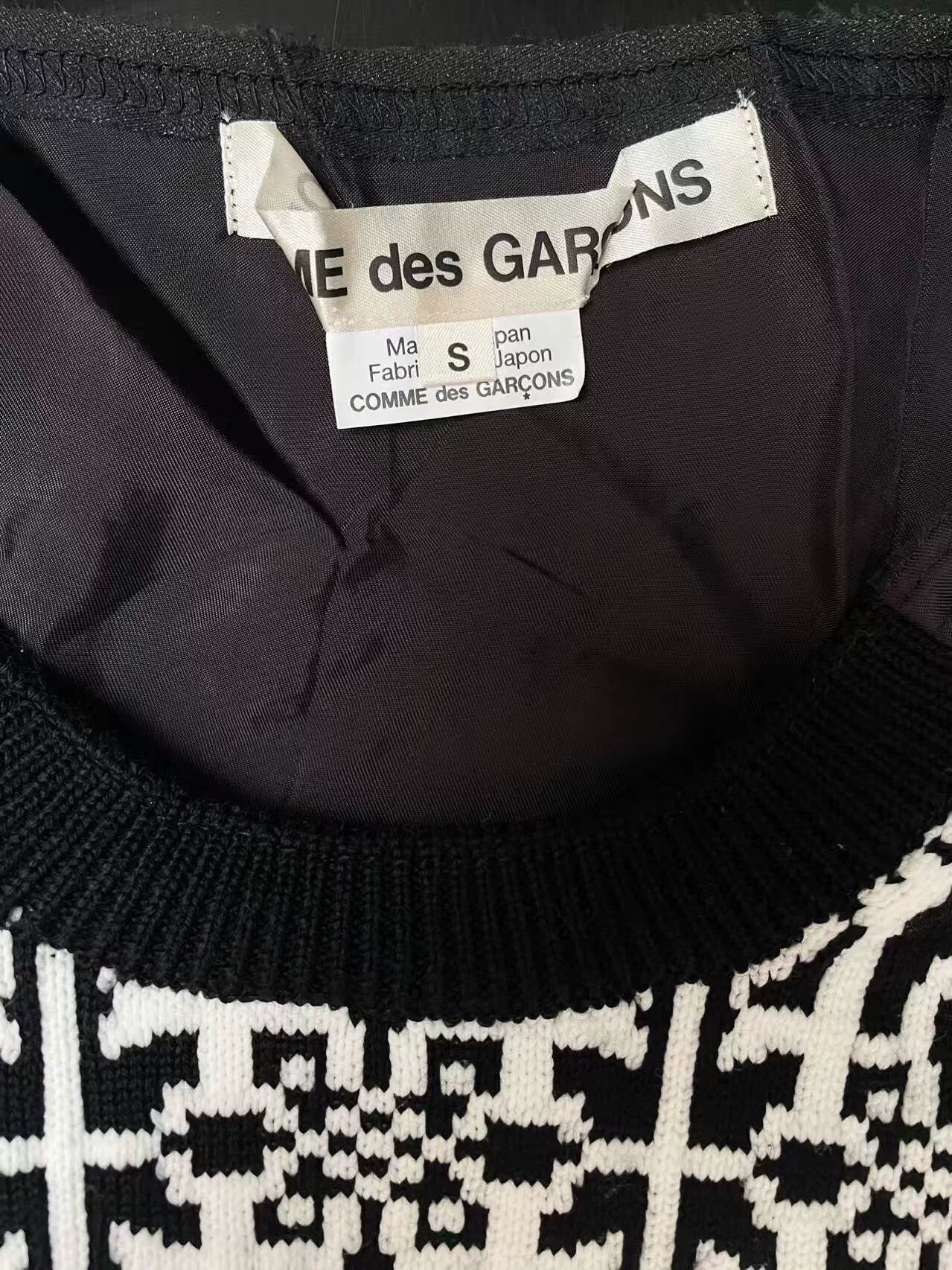 Comme des Garcons Homme Plus Black White Sweater