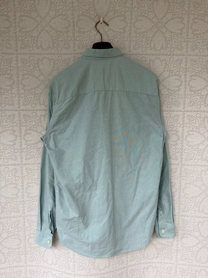 ami heart embroidered long sleeve shirt